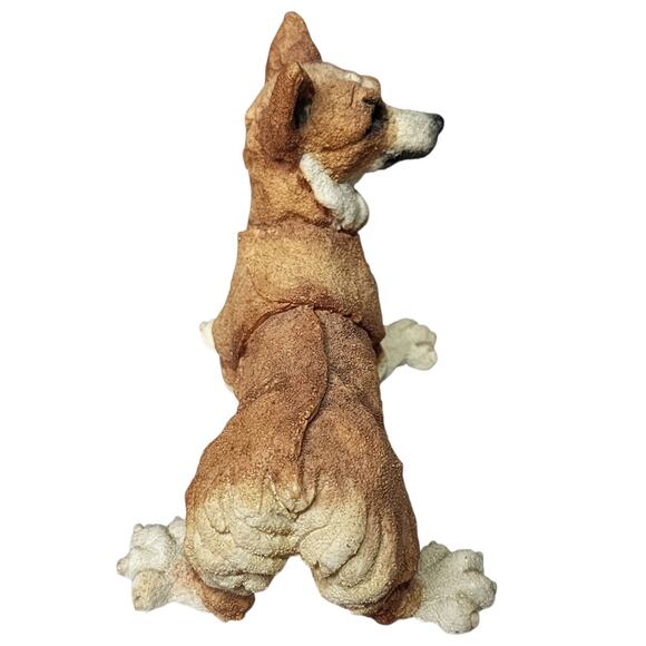 Vintage Resin Welsh Corgi Pembroke Dog Puppy Figurine - Picture 2 of 5